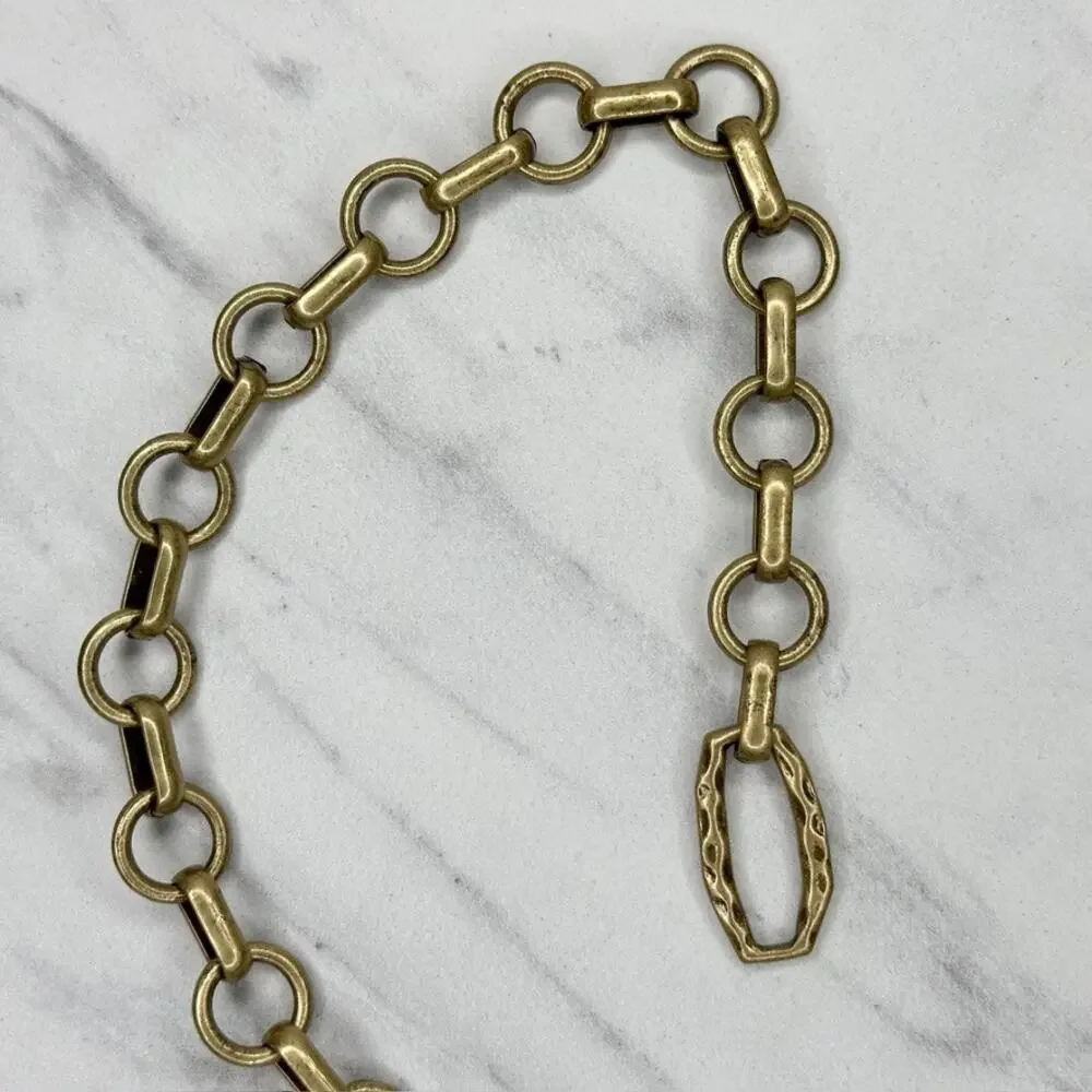 Chico's Free Spirit Gold Tone Chain Belt Medium/Large (M/L) ✨